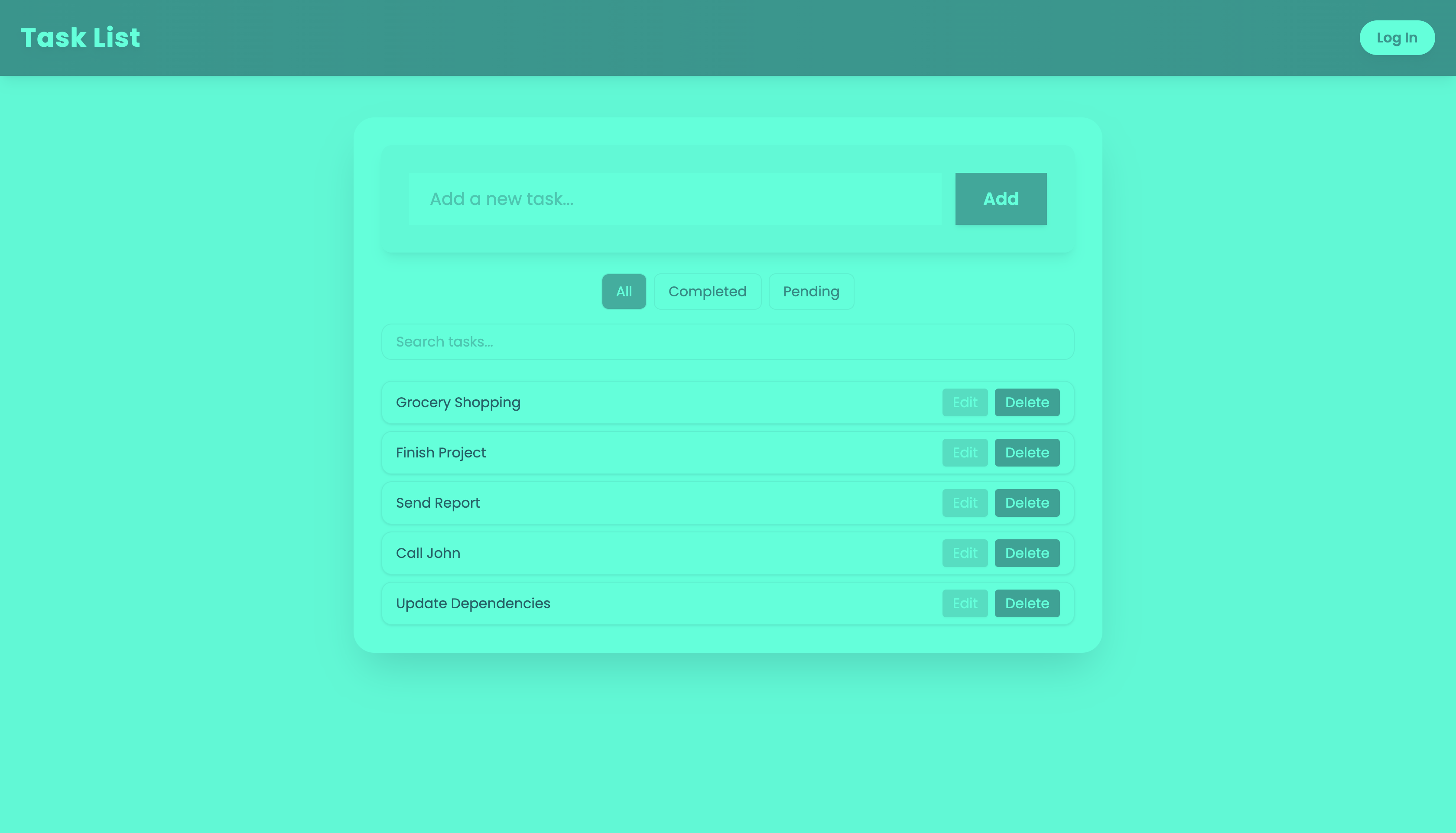 Task Manager default