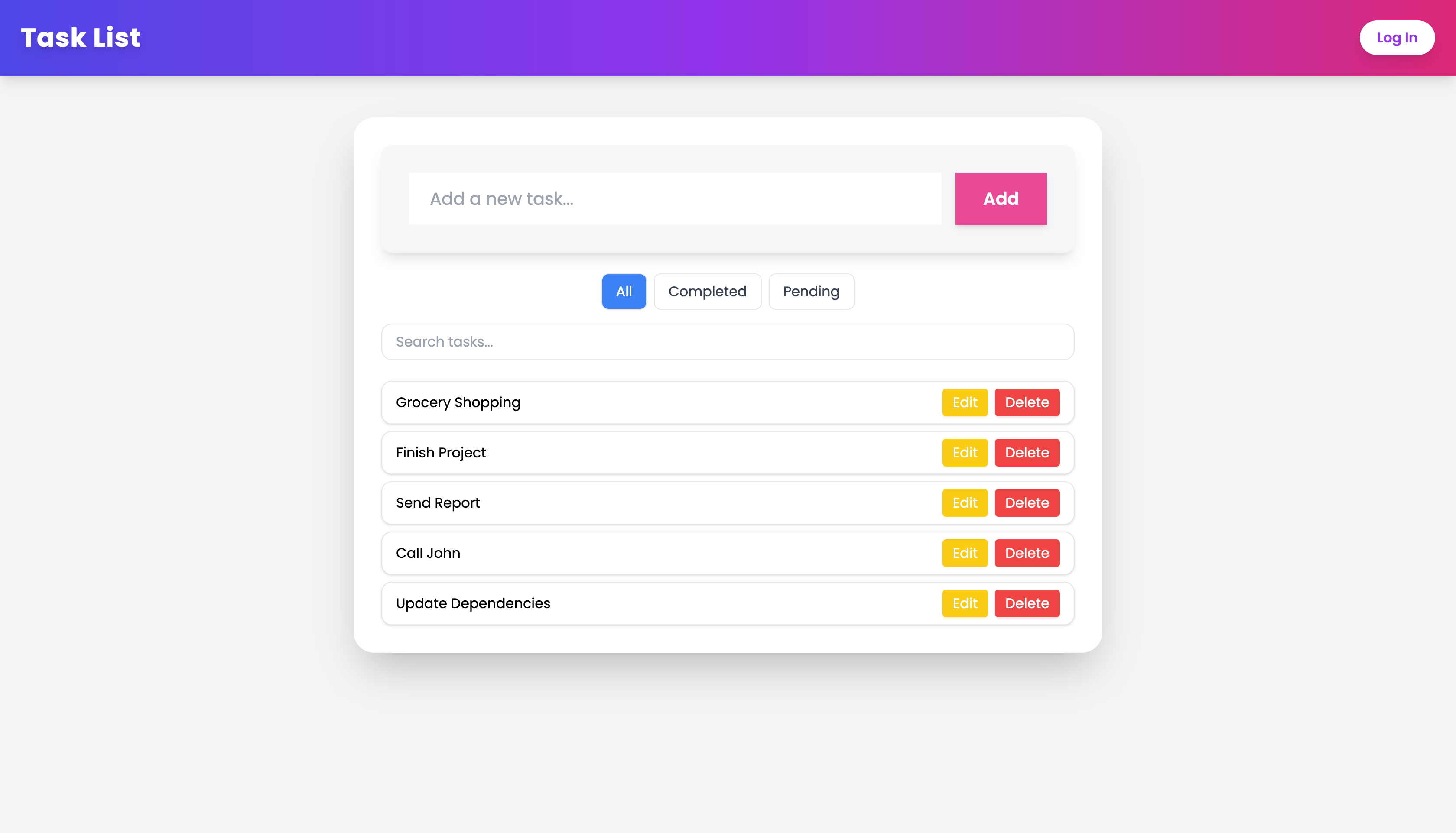 Task Manager hover